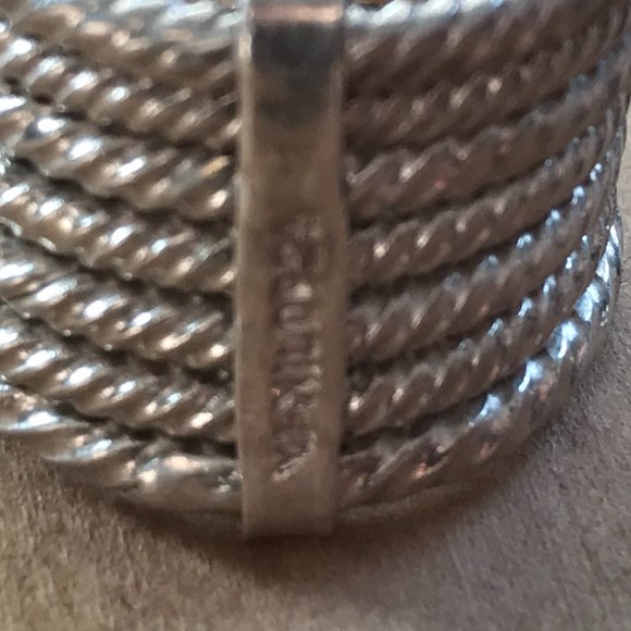 Sterling Silver Multi-Stacked Rope Ring - Picture 3 of 9